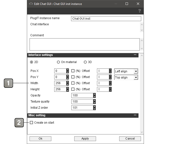 Interface de Chat